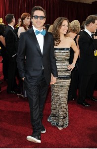 Of course, Tony Stark can pretty much get away with wearing anything, being Iron Man and all.